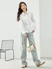 Frauenblusen Vimly Cotton White Hemd Frau französischer Stil elegante Taillenhemden 2024 Spring Revers Casual Long Sleeve Top M5826