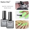 Gel de unhas de base RG Matte Top Coat UV Gel Polish Nenhum limpe