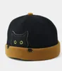 Berets Men39s Hatlord Hat Street Cat Pattern Melon Cap Innocent Standard Sailor Skull Caps тыква без крах шляпы Winter Beanie2276089