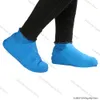 1 paire réutilisable Latex imperméable des chaussures de pluie couvertes en caoutchouc de botte de pluie en caoutchouc dépasse les chaussures S / m / l accessoires 2023 Nouveau