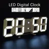 Relógio de parede digital 3D LED Data Hora Celsius Nightlight Display Tabel Relógios Desabrilhados Relógio para a Decoração da sala de estar Decoração