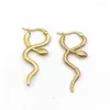 Kolczyki obręcze 2Pair 316L stal nierdzewna wąż węża ucha kropla wiszące wiszące przesadzone kolczyki przeszywająca biżuteria