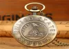 Bronze Kom ihåg historien USA Veteran Pocket Watch Men Women Quartz Analoga klockor med halsbandskedjan Full Hunter ARA6351568