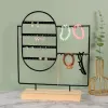 Display Stand met gaten voor oorbellen Hangers Bracebanden Sieraden Display Stud -oorbellen Holder Zwart Wit Jewelry Rack