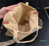 Strohgeflügel Raffias Hobo Beach Bag Griff Herren Handtasche Cross Body Schulter Frauen Käufer Hohlkupplungsbeutel