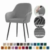 Velvet Armchair Cover Elastic High Back Dining Chair Houstcovers Rocker Rocker Soupt Covers pour Home Hotel Office