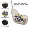 Couverture de golf club 9pcs Panda Broidered Club Étiquette de club pour Irons Woods Hybrides accessoires de golf élégants durables pour