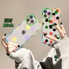 Custodia per telefono Polka Dot Polka per iPhone 14 13 12 11 Pro Max Mini XS XR 6 7 8 più SE 2020 Custodia trasparente