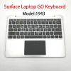 Klawiatury US English Deptement Keyboard dla Microsoft Surface Laptop Go 1943 12.4 -calowy zestaw klawiatury Sliver Nowy