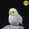 Lovebird Parrot Peony Plushie Budgerigar Budgie Plush Toys Life Animals Simulation Stuffed Doll Toy 240401