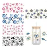 Gift Wrap Lovely Eye Of Evil Pattern UV DTF Transfer Sticker Waterproof Transfers Decals For 16oz Glass Cup Stickers