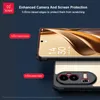 Xundd pour le cas OPPO Reno10 Pro Plus, pour Reno 9 10 Pro + Transparent Couverture de téléphone pour les empreintes digitales