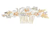 Wedding Classic alumn Rhinestone Headpies Enamel Flower Crystal Bridal Hair Combs7418909