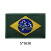 Brasil Bordado Especial Bandeira Fabric Patch Magic Patch braçadeira ir a laser cortado Militia Militia Badge Hook and Ring Sewing Patches