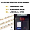 Hot Sale Real 10K 14k Solid Gold Lab Grown Diamond Tennis Chain 3mm 4mm 5mm Halsband Armband Män och kvinnor Fina smycken