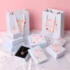 Colorful Jewelry Box Mutli Size Ring Earring Holder Necklace Organizer Gift Tote Bags New Year Christmas Present Boxes