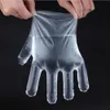 100pcs gants en plastique alimentaires jetables accessoires de cuisine ou restaurant gants de légumes de fruits écologiques pour les fruits de la beauté