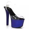 Sukienka buty 17 cm/7 cali Pvc Upper Fashion Seksowna egzotyczna platforma na wysokim obcasie Kobiety nowoczesne sandały taniec ma038-1