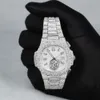 Luksusowe wyglądające w pełni oglądaj mrożone dla mężczyzn Kobiet najlepsze rzemiosło Unikalne i drogie Mosang Diamond 1 1 5A zegarki dla Hip Hop Industrial Luxurious 5624