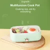 POTS Electric Mini Rice Cuissier Cuisine antiadhésive Pot Multi chauffage Boîte à lunch Boîte barbecue Machine à frire Hot Pot Hot Pan For