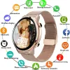 Watches 2022 New Woman Smart Watch With Make Calls Män Kvinnor Smartwatch Blood Pressure Sports Fitness Tracke för Android Samsung Apple