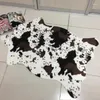 Carpets Creative Zebra / Cow 3D Imprimé pour salon Anti-Slip Migne Animal Throw Rugs Mats de sol