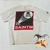Мужские футболки White Saint Michael футболка мужчина женщин 1 1 Лучшее качество Skull Print Tops Tee J240409