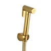 Avapax Brass Bidet Faucet Gold Toilet Sprayer Bidet Faucet Portable Bidet Spray Shower Head Single Cold Water Tap No Valve