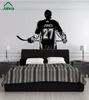 Wall art grande giocatore di hockey su ghiaccio nome jersey personalizzato e numero in vinile decorazione adesivi per decalcomanie per bambini in palestra per bambini murale 7385922