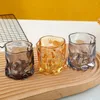 Wine Glasses Ins Bar Twist Cup 219 Ml Creative Origami Glass Internet Red Whiskey Transparent High Temperature Resistant Beer Cups