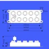 10L/H DC48V ultraljudsfuktare Mist Maker Fogger Industrial 10 Head Atomizing Machine med 220V vattentät strömförsörjning