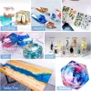 Easy Mix 3: 1 Смола AB Set Epoxy Resin Комплект Crystal Clear с палочками, градуированными чашками и перчатками для ювелирных изделий для изготовления декораций