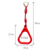 1/2Pcs New Outdoor Playground Games For Kids Boy Girl Plastic Pull Up Ring Gym Rings Arm Training Kids Swings Rings