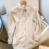 Women's Blouses Celebrity Kleine geurige windshirt mevrouw grote lente en herfst Koreaans ontwerp Niche-modellen Lange mouwen Casual blouse