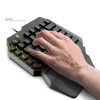 Klawiatury Ziyoulang K15 Onehanded klawiatura komputerowa klawiatura Ergonomic Design Pubg PC Games Wersja KeyCap Wersja