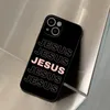 Jesus deus Casos de telefone para iPhone 14 13 11 12 Pro 8 7 mais x 13 Pro Max XR XS Mini SE 2020 Black Covers