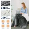 Blankets Heated Blanket Electric Throw Flannel Sherpa 2/4/6/10 Hours Auto-off 6 Heat Level Heating Over-heat Protection