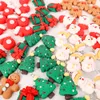 Harts Gingerbread Xmas Tree Santa Claus Pendant Charms för smycken Making Earring Armband Diy Beads Keychain Pendants Craft