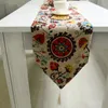 Table Runner Flag Bed Bed Souaces Garden Fleur Couvre serviette en coton Tassel Home El Restaurant Deal