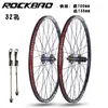 Rockbao 24/26/27.5/29 인치 산악 자전거 MTB 오프로드 자전거 휠 세트 디스크 브레이크 4 베어링 7-12speed 빠른 릴리스 자전거 휠