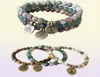 MG0672 Picasso Jasper Ohm Bracelet Natural Crzay Agate Mala Bels Bracelet Nouveau Design Moss Agate Lotus Charm Bracelet4288900