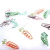 Decorative 32Pcs Universal Ice-cream Two-color Curved Pins Lightweight Binder Clamps Interesting for Office