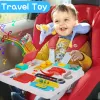 Montessori Kitchen Busy Board for Toddlers 1-3 Travel Toys Light Up Musical Baby Toys 12-18 Months Fine Motor Skills