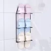 Bathroom Slippers Rack Self Adhesive Punch-free Wall-mounted Holder Space-saving Toilet Wall Door Home Shoe Storage Shelf