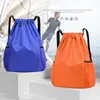 Worki do przechowywania sznurka kieszonkowe plecak ramion mężczyźni kobiety proste podróżowanie duża pojemność fitness torba sportowa Blue Orange