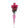 Decorative Flowers 30Pcs/ Set Soap Rose Artificial Flower With Plastic Packaging Wedding Valentines Day Gift Birthday Party Decor