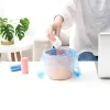 20Pcs/Roll Mini Vest Style Bedroom Office Desktop Car Trash Can Rubbish Bags Trash Bags Storage Garbage Bag for Kitchen Bathroom