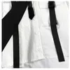 Spodnie damskie Capris Fashion Towar Set Fe harajuku swobodne koszulę krótkie rękawy Top High Talsed Loose Jogger Spodery Women Pants Street Clothing C240411