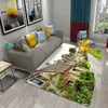 3D British Country Town Carpet Beautiful Country View Rugs for Kitchen Bathroom Anti-Slip Rug Living Room Bedroom Decor Carpets