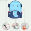 Rucksäcke Stickerei Name Personalisierte Elefant Rucksack Kinder Cartoon süße Schultasche Custom Name Tasche für Baby Girls Geschenktasche Y240411